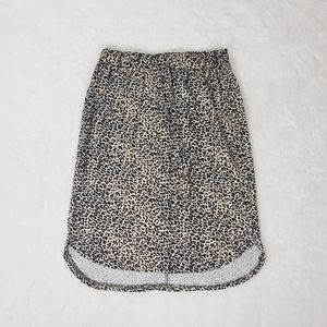 Tickled Teal Cheetah Print Skirt Small